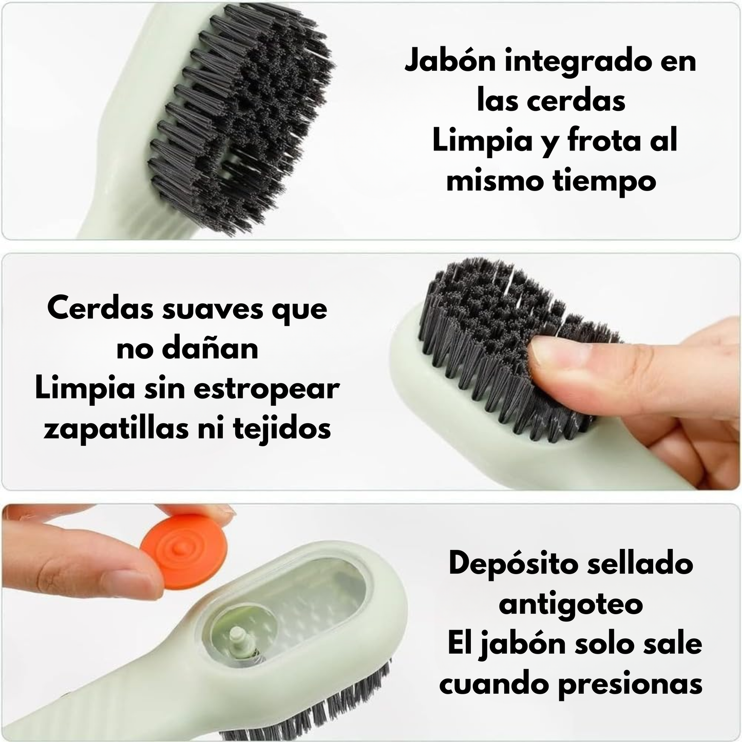 Cepillo Lavicoa con Dispensador de Jabón